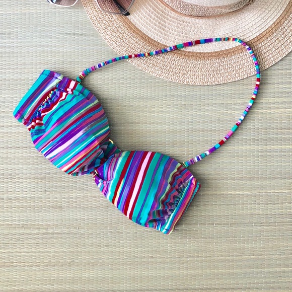 VS Striped Bandeau Bikini Top - Picture 3 of 3